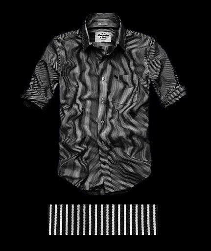 Abercrombie Fitch Hombres Algodón Gaza Camisa AF7012
